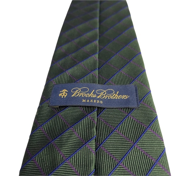 Vintage Brooks Brothers Mens Silk Necktie - Picture 6 of 6
